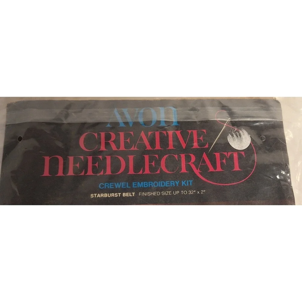 Avon Creative Needlecraft Crewel Embroidery‎ Kit Starburst Belt Nip